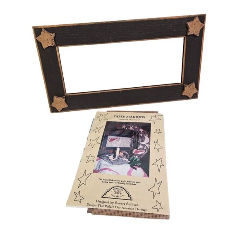 Homespun Elegance Umber Star Frame and Celestial Christmas Paper Makings Pattern